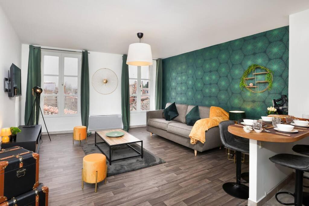 Ferienwohnung N3 Des Etudes Duplex Hypercentre Wifi Conciergeriedamecarcas Carcassonne Exterior foto